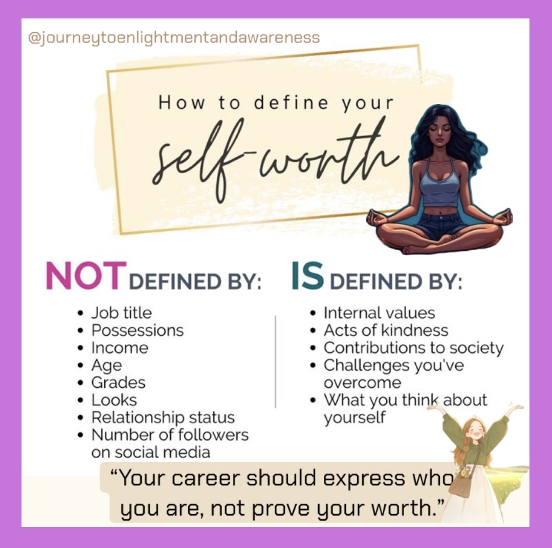 Self worth and career choice
