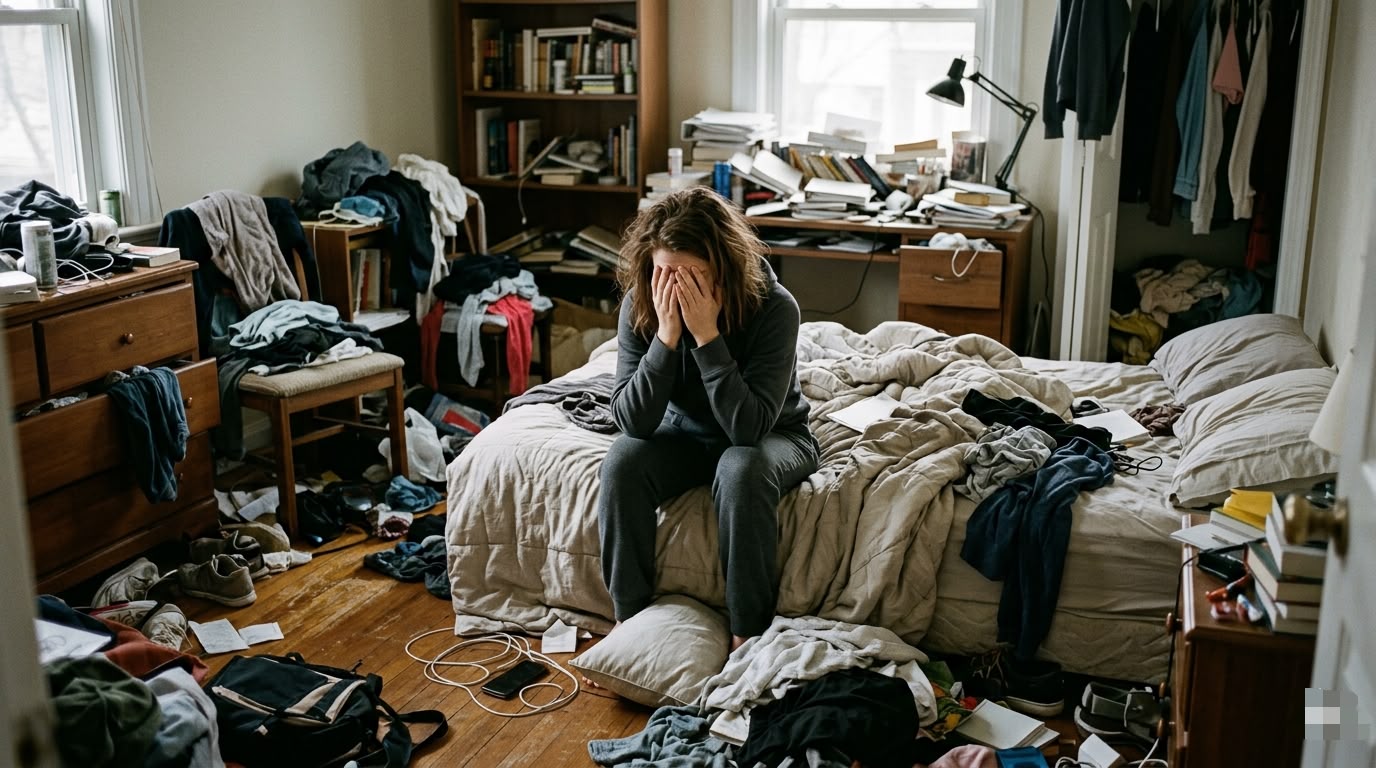 Why Does a Messy Room Make Me Feel Anxious? 10 Psychology-Backed Reasons Clutter messy room anxiety